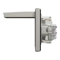 Розетка Schneider Electric ASFORA з кришкою IP44, бронза Фото 3