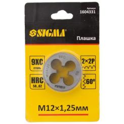 Плашка Sigma М12x1.25мм Фото 2