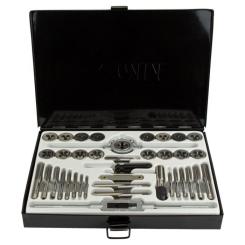 Набор метчиков и плашек Sigma 40 предм., металевий кейс Фото