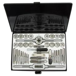 Набор метчиков и плашек Sigma 40 предм., металевий кейс Фото 1