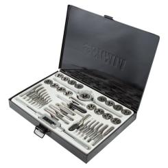 Набор метчиков и плашек Sigma 40 предм., металевий кейс Фото 2