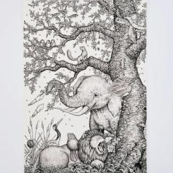 Лайнер Sakura Pigma Micron (0.5) 0,45 мм Синий Фото 4