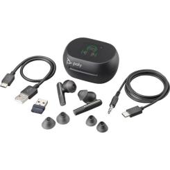 Наушники Poly Voyager Free 60+ Earbuds + BT700A + TSCHC Black Фото 7