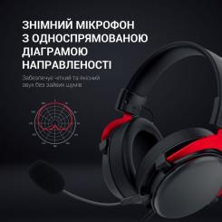 Наушники GamePro HS1240 Black/Red Фото 7