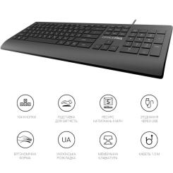 Клавиатура OfficePro SK360 USB Black Фото 10