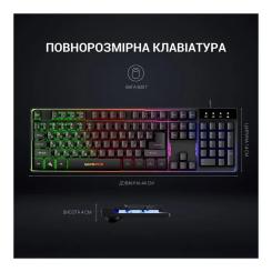 Клавиатура GamePro GK576 Nitro+ USB Black Фото 6