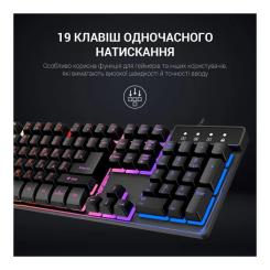 Клавиатура GamePro GK576 Nitro+ USB Black Фото 8