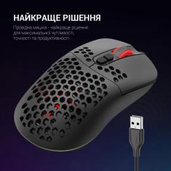 Мышка GamePro GM395 RGB USB Black Фото 6