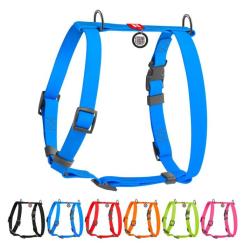 Шлей для собак WAUDOG Waterproof Н-образная анатомическая XL голубая Фото