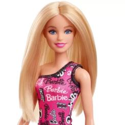 Кукла Barbie Супер стиль Блондинка у брендованій сукні Фото 3