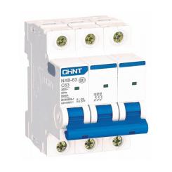 Автоматический выключатель CHINT NXB-63-3P-C20 Фото