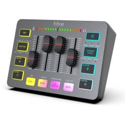 Микшерный пульт Fifine Sound Card Black Фото 1