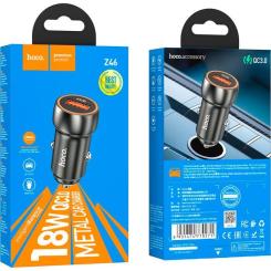 Зарядное устройство HOCO Z46 USB Metal Gray Фото 3