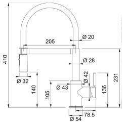 Смеситель Franke Lina Фото 2