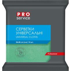 Салфетки для уборки PRO service Віскозні Зелені 10 шт. Фото