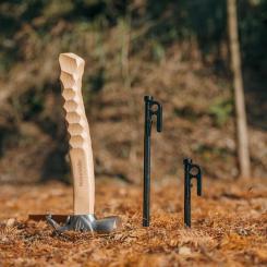 Комплект колышков Naturehike CNH22ZP018 30 см чорний Фото 4