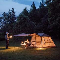 Палатка Naturehike з навісом Village CNK2300ZP022 коричневий великий Фото 3