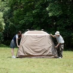 Палатка Naturehike з навісом Village CNK2300ZP022 коричневий великий Фото 4