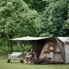 Палатка Naturehike з навісом Village CNK2300ZP022 коричневий великий Фото 8
