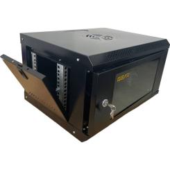 Шкаф настенный GEAR 4U 19'' 530x400x240 мм, black Фото 1