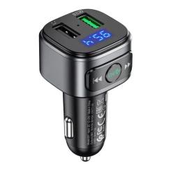 FM модулятор HOCO E67, Black, Box Фото 1