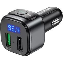 FM модулятор HOCO E67, Black, Box Фото 5