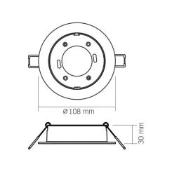 Светильник точечный Videx VL-SPF27R-B Фото 2