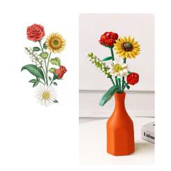 Конструктор LOZ mini Букет квітів 3 Фото 1