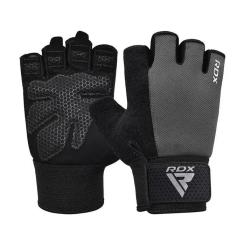 Перчатки для фитнеса RDX W1 Half Gray Plus M Фото