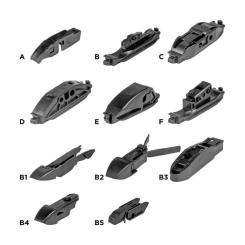 Щетка стеклоочистителя AMiO Hybrid multiconnect 14" 350 мм (02201) (022016) Фото 3