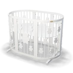Кроватка Ingvart трансформер Smart Bed Oval (60х72, 60х120, 60х168 Фото