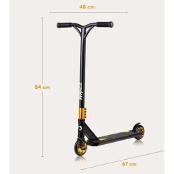 Самокат Lionelo Whizz Black Carbon Yellow Фото 9