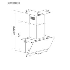 Вытяжка кухонная Pyramida NX 60 (800) B GWH Фото 7