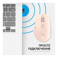 Мышка OfficePro M230P Silent Click Wireless/Bluetooth Pink Фото 7