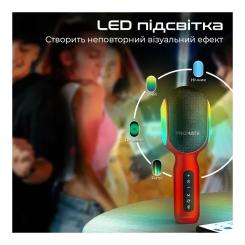 Микрофон Promate VocalMic Bluetooth 2 x AUX LED Red Фото 9