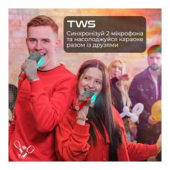 Микрофон Promate VocalMic Bluetooth 2 x AUX LED Red Фото 6