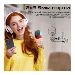 Микрофон Promate VocalMic Bluetooth 2 x AUX LED Red Фото 7