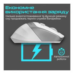 Мышка Promate Samit Wireless White Фото 4