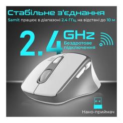 Мышка Promate Samit Wireless White Фото 5