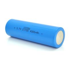 Аккумулятор Vipow 21700 4000mAh, 3.7V, Blue, FlatTop Фото 1
