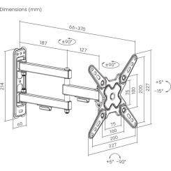 Кронштейн Brateck LDA40-223 Фото 1