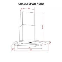 Вытяжка кухонная Perfelli GRASSI 6PWB NERO Фото 11