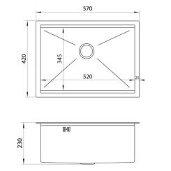 Мойка кухонная Nett NB-5742 Фото 4