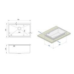 Мойка кухонная Nett NS-7042 Фото 4
