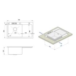 Мойка кухонная Nett NS-7848(R) Фото 4