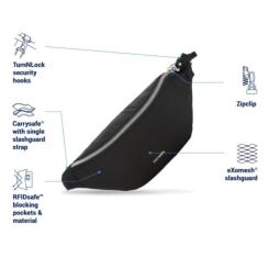 Сумка-бананка Pacsafe Stylesafe Sling Pack темно-синій Фото 5