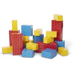 Кубики Melissa&Doug Набор картонных блоков, 24 штуки Фото 1