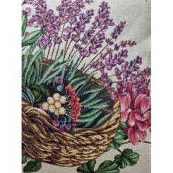 Наволочка Прованс декоративная Корзинка лаванды 45х45 Фото 1