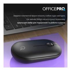 Мышка OfficePro M185B Silent Click Wireless Black Фото 11