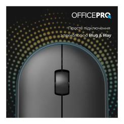 Мышка OfficePro M185B Silent Click Wireless Black Фото 7